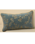 Opaline luxurious velvet cushion cover with gold embroidery and twisted cord piping, adding elegance to home decor.