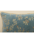 Opaline luxurious velvet cushion cover with gold work and lurex details, featuring elegant twisted cord piping.