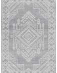 Grey Tribal Trellis Rug