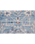 Sky Bloom – Blue Floral Printed Rug
