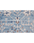 Sky Bloom – Blue Floral Printed Rug