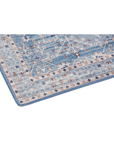 Sky Bloom – Blue Floral Printed Rug
