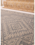 Grey Tribal Trellis Rug