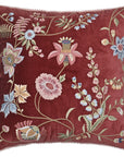 Crimson Bloom Paisley Velvet