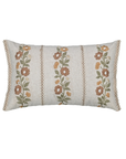 Dusty Bloom Embroidered Cotton Cushion