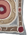 Rustic Halo Hand Embroidered Lumbar Cushion