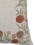 Vibrant Edge Embroidered Cotton Cushion