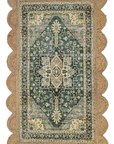 Emerald Heritage Scallop Dhurrie