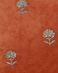 Terracotta Bloom Velvet Cushion