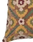 Mustard Meadow Aviary Velvet Cushion