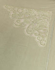 Mint Green Bed Cover Cotton Slub