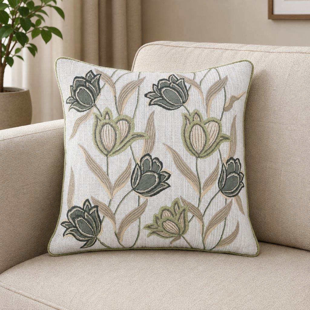 Verdant Paisley Cushion