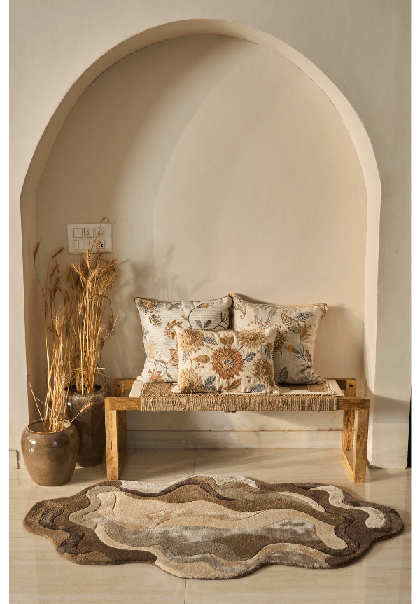 Arc Rug Arc - Elegant Wool & Viscose Area Rug