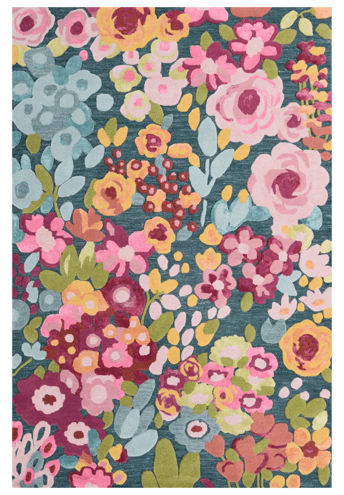 Garden fiesta - Cheerful Floral Rug for Your Home