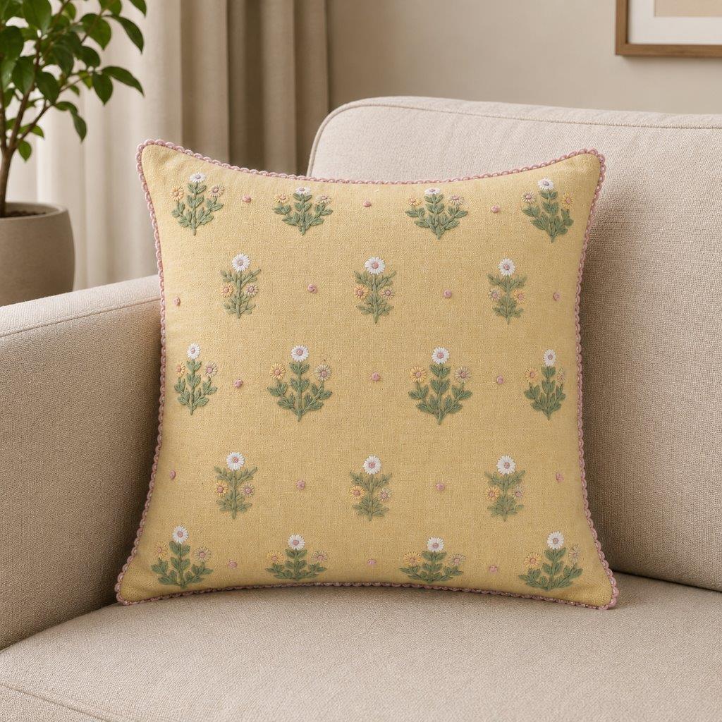 Lemon Bloom Cushion