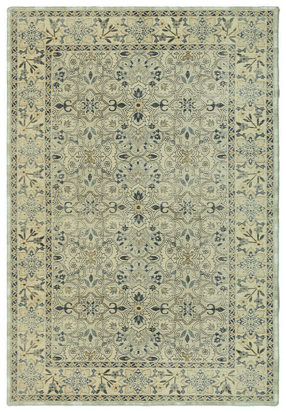 Alif Persian Rug - Elegant Mughal-Inspired Design