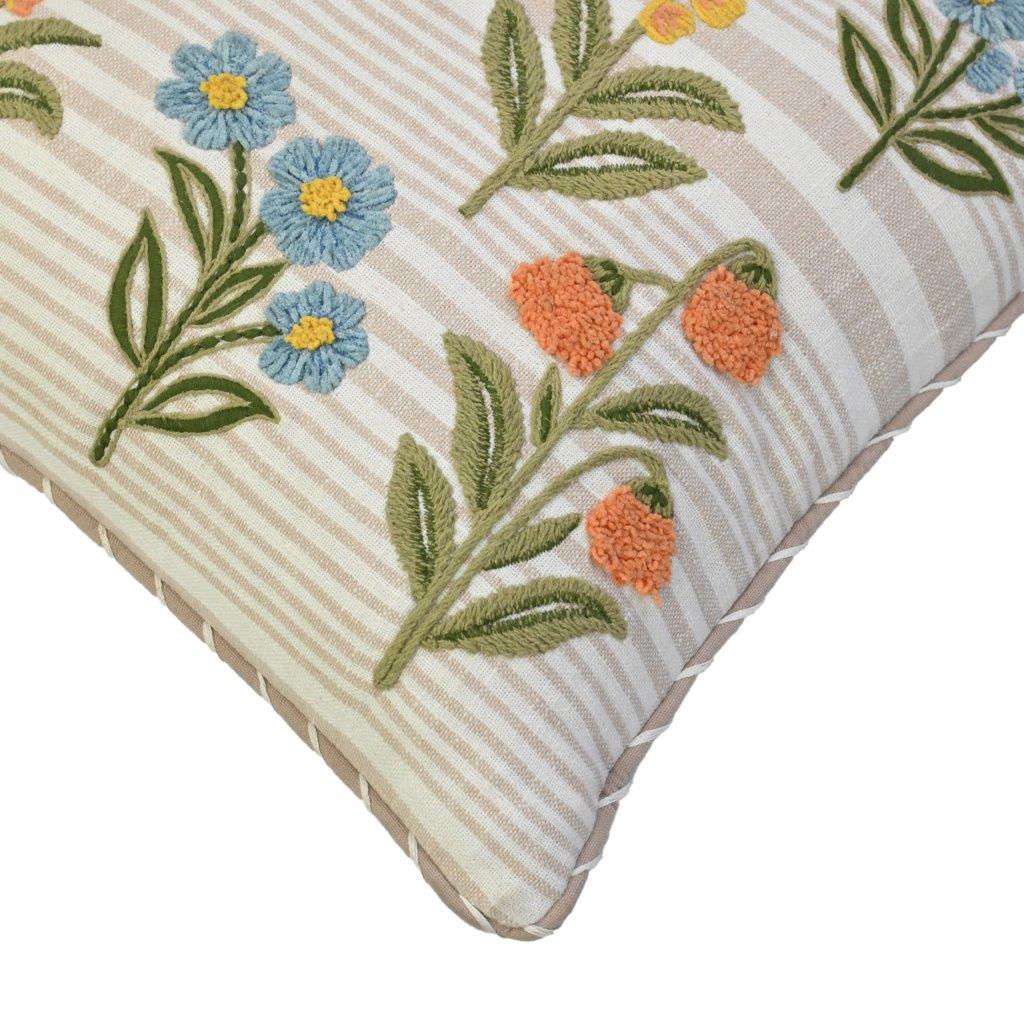 Golden Wildflower Cushion