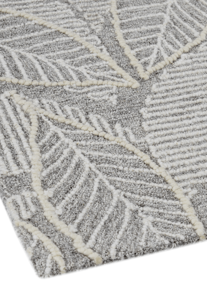 Elegant 5*8ft Padma Rug - Lotus & Checkered Design