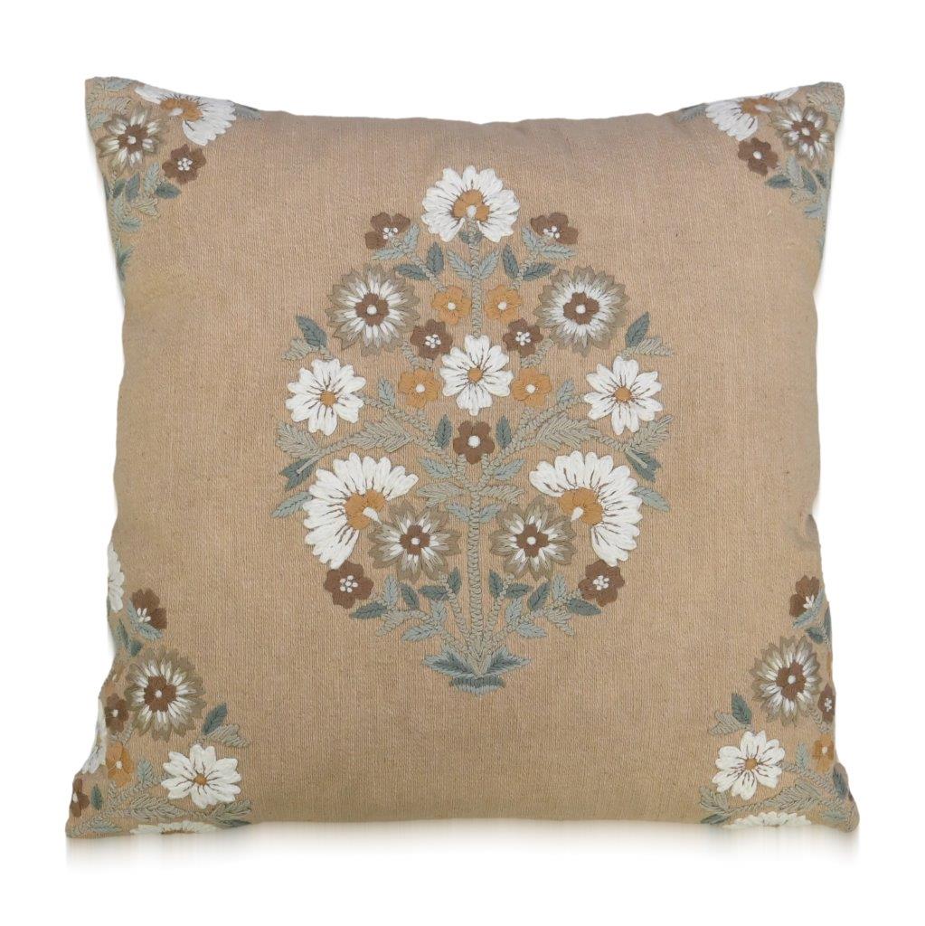 Mughal Bloom Medallion Cushion