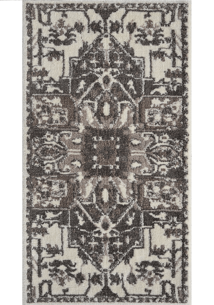 Taupe Medallion – Classic Microfibre Rug