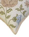Rose Vine Embroidered Cushion
