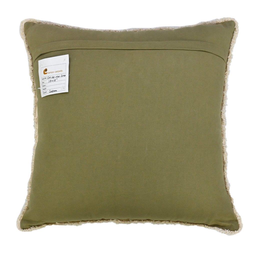 Blush Blossom Embroidered Cushion