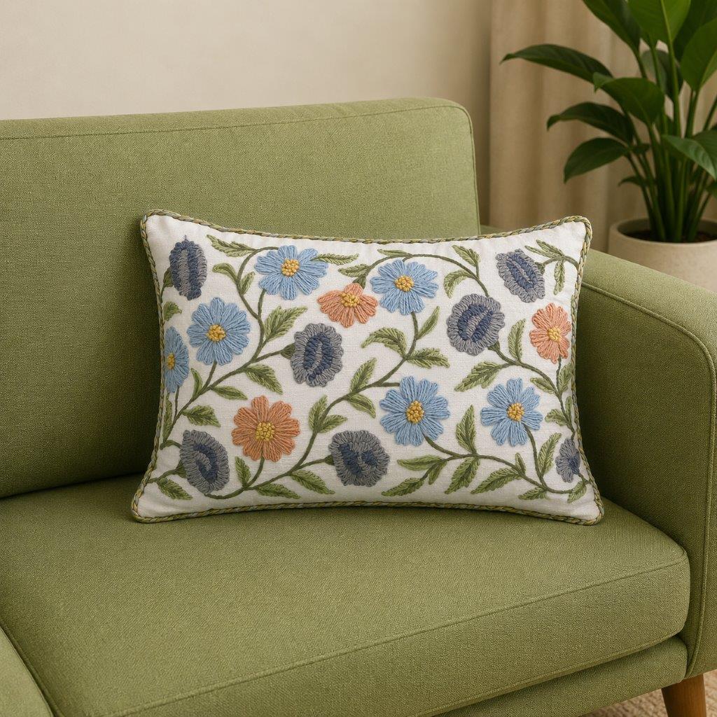 Sky Blossom Lumbar Cushion