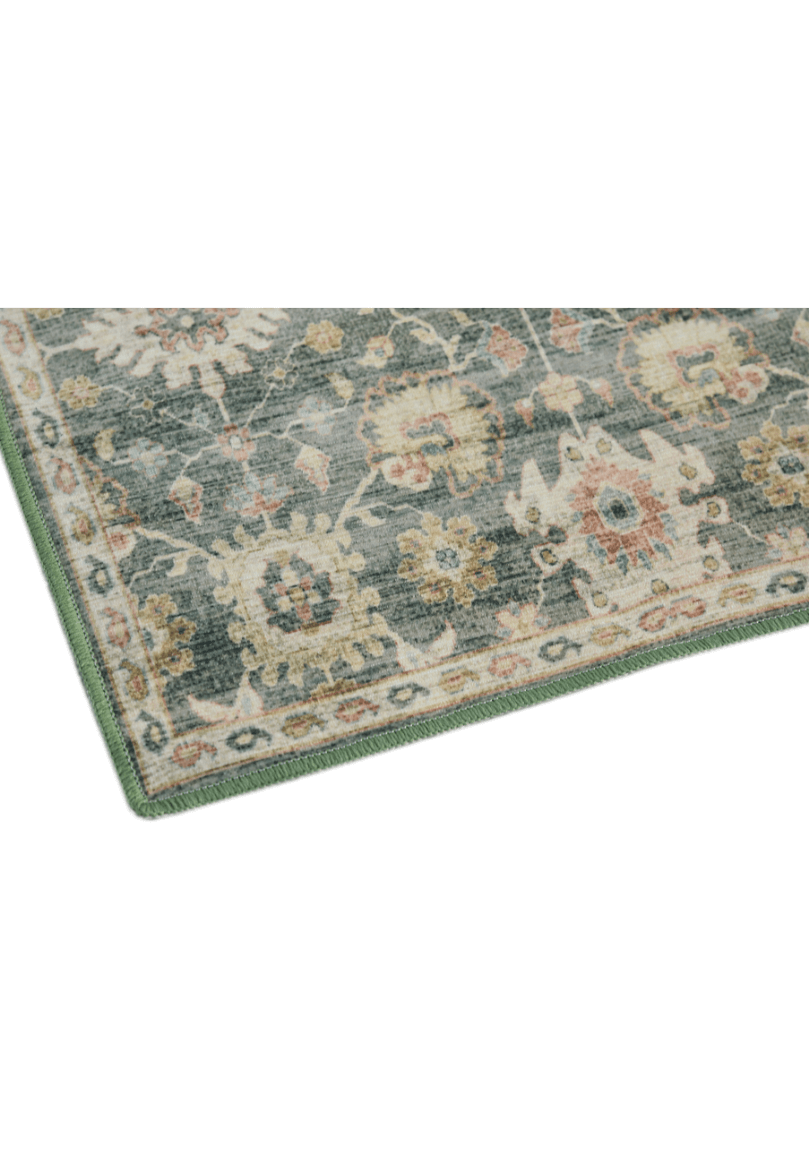 Emerald Oushak – Green Printed Rug