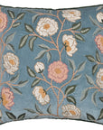 Turquoise Meadow Lace Velvet