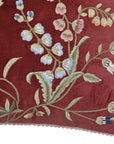 Crimson Bloom Paisley Velvet