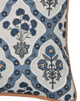 Azure Bloom Printed PET Lumbar Cushion