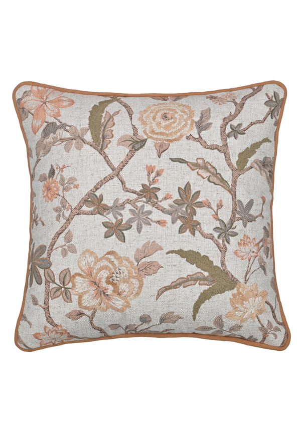 Peachwood Vine Botanical Cushion