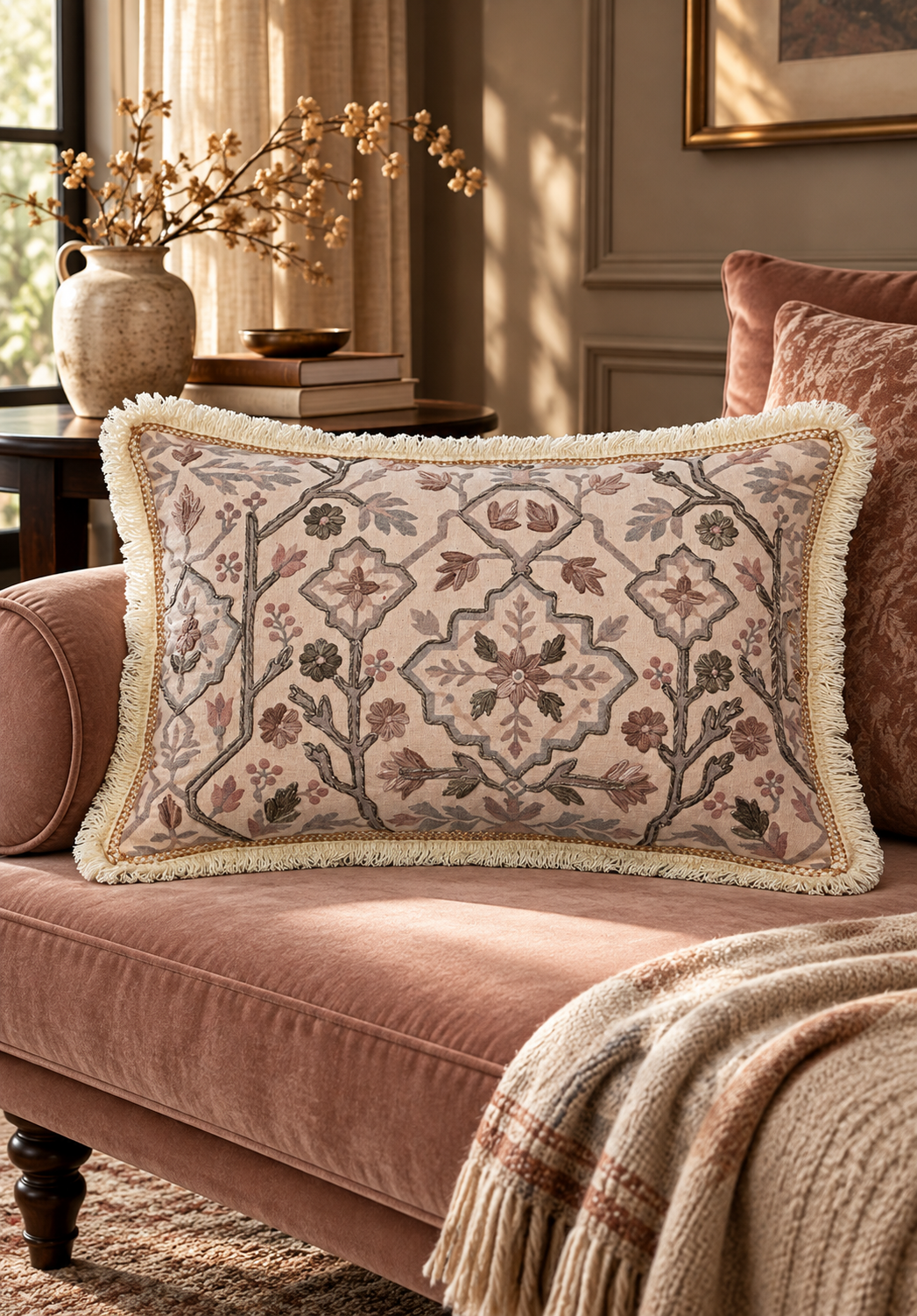 Rosewood Heritage Embroidered Cushion