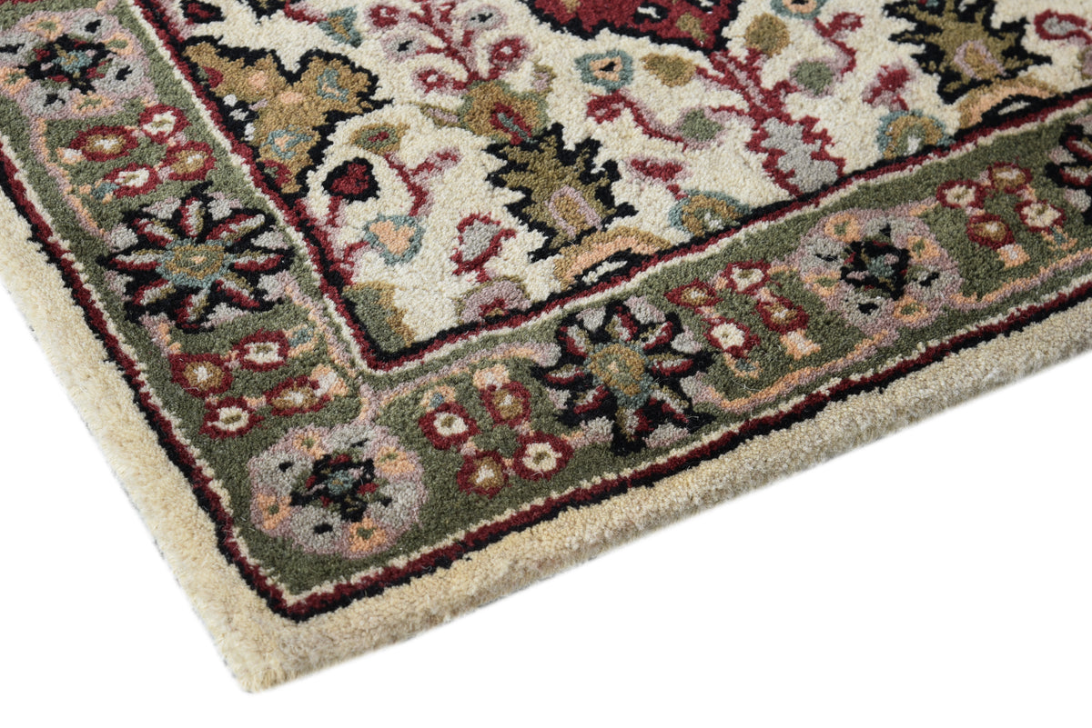 Pastel Wool Runner Rug Pastel Floral Wool Runner Rug 2x3 ft – Handmade