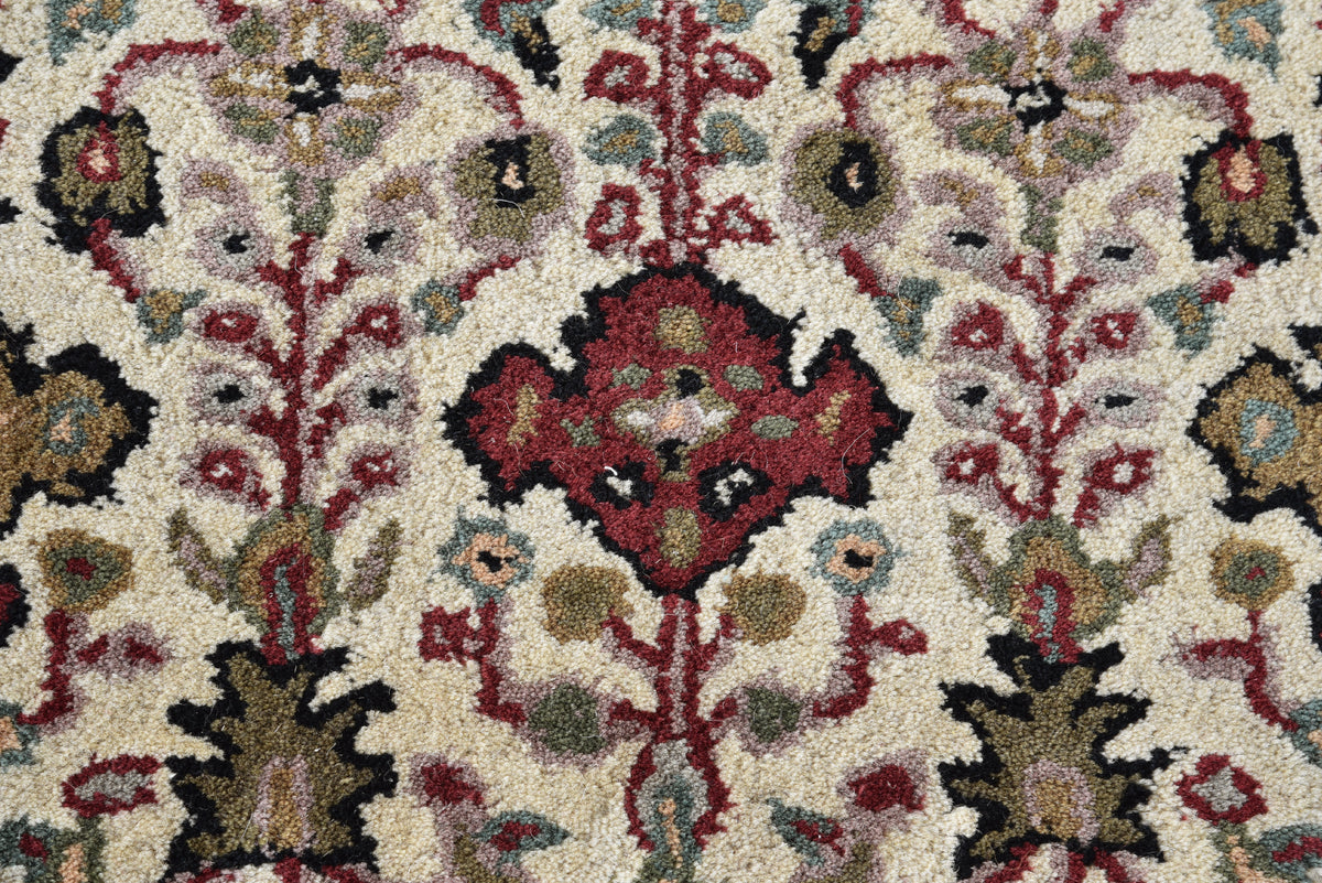 Pastel Wool Runner Rug Pastel Floral Wool Runner Rug 2x3 ft – Handmade
