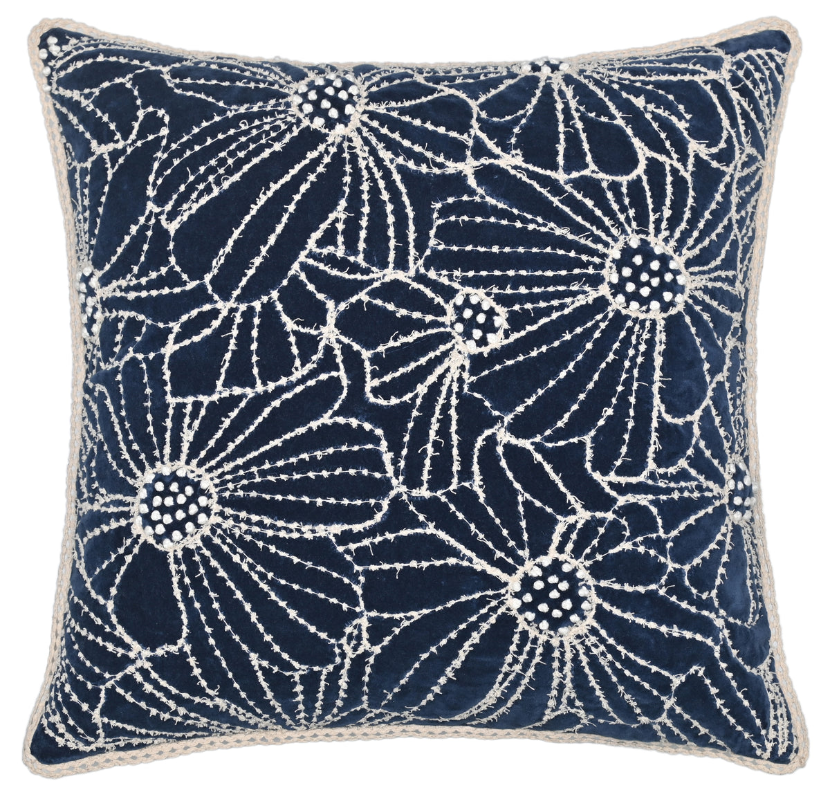 Indigo Bloom French Knot
