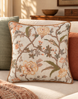 Peachwood Vine Botanical Cushion