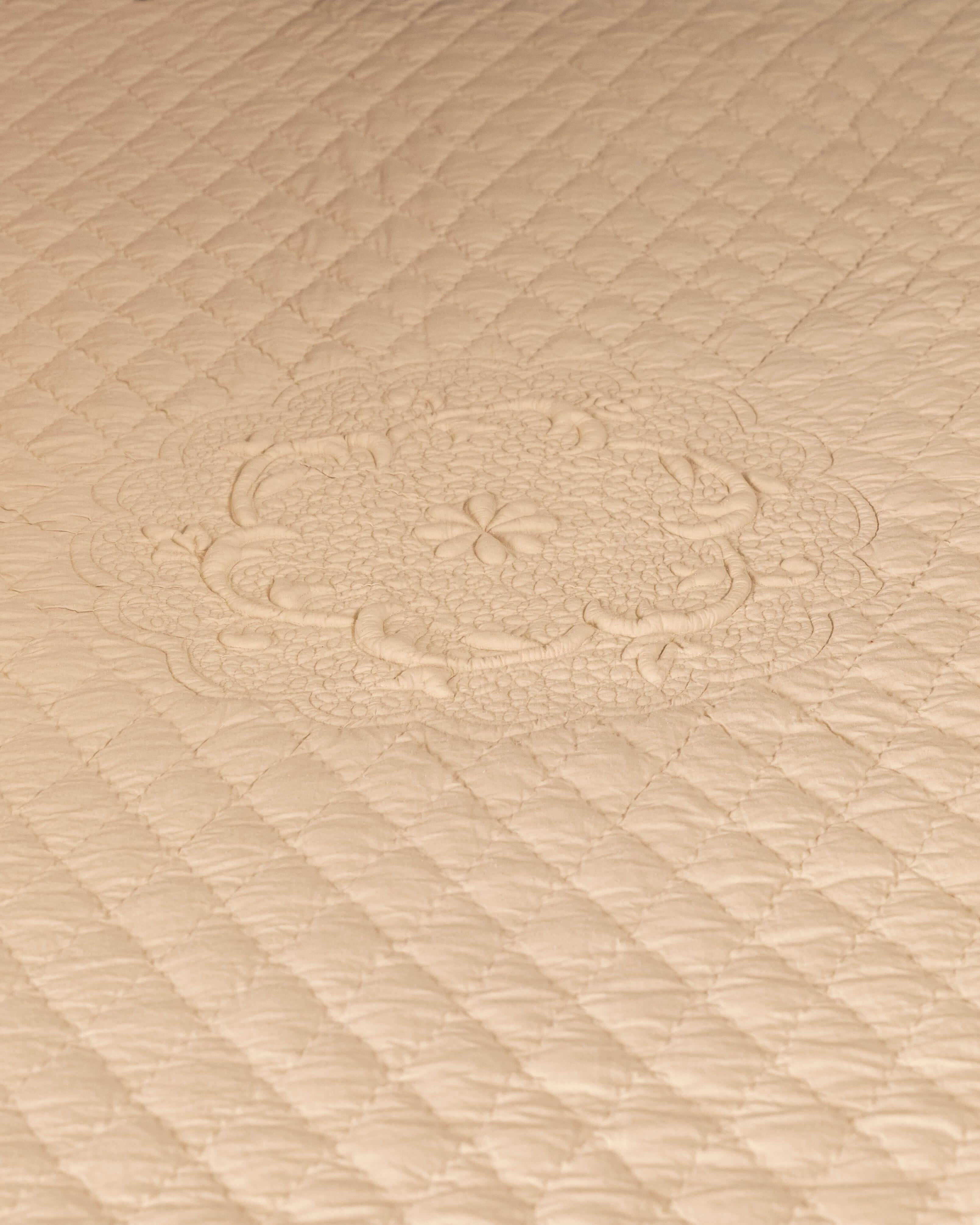 Quartz Beige Bed Spread Cotton