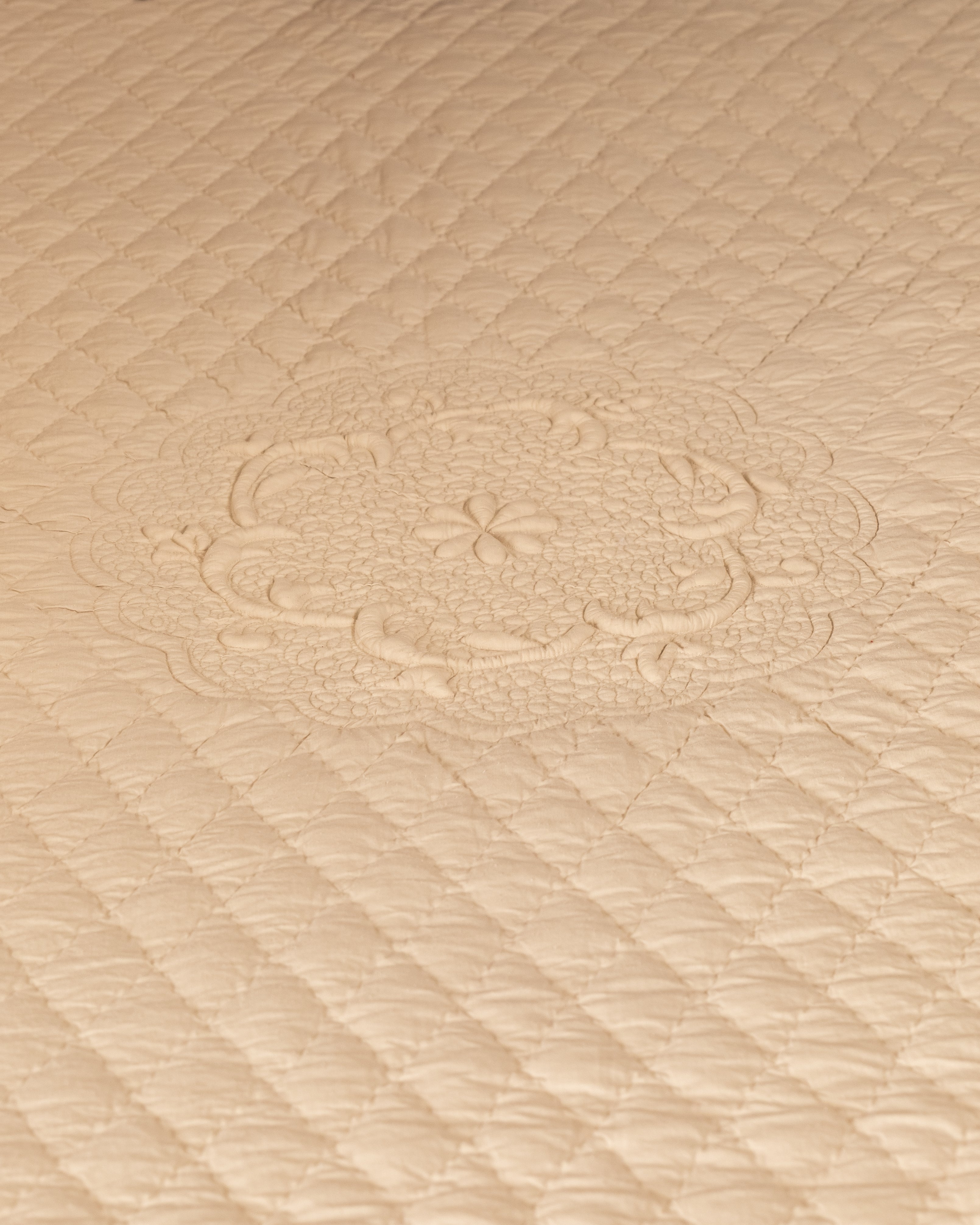 Quartz Beige Bed Spread Cotton