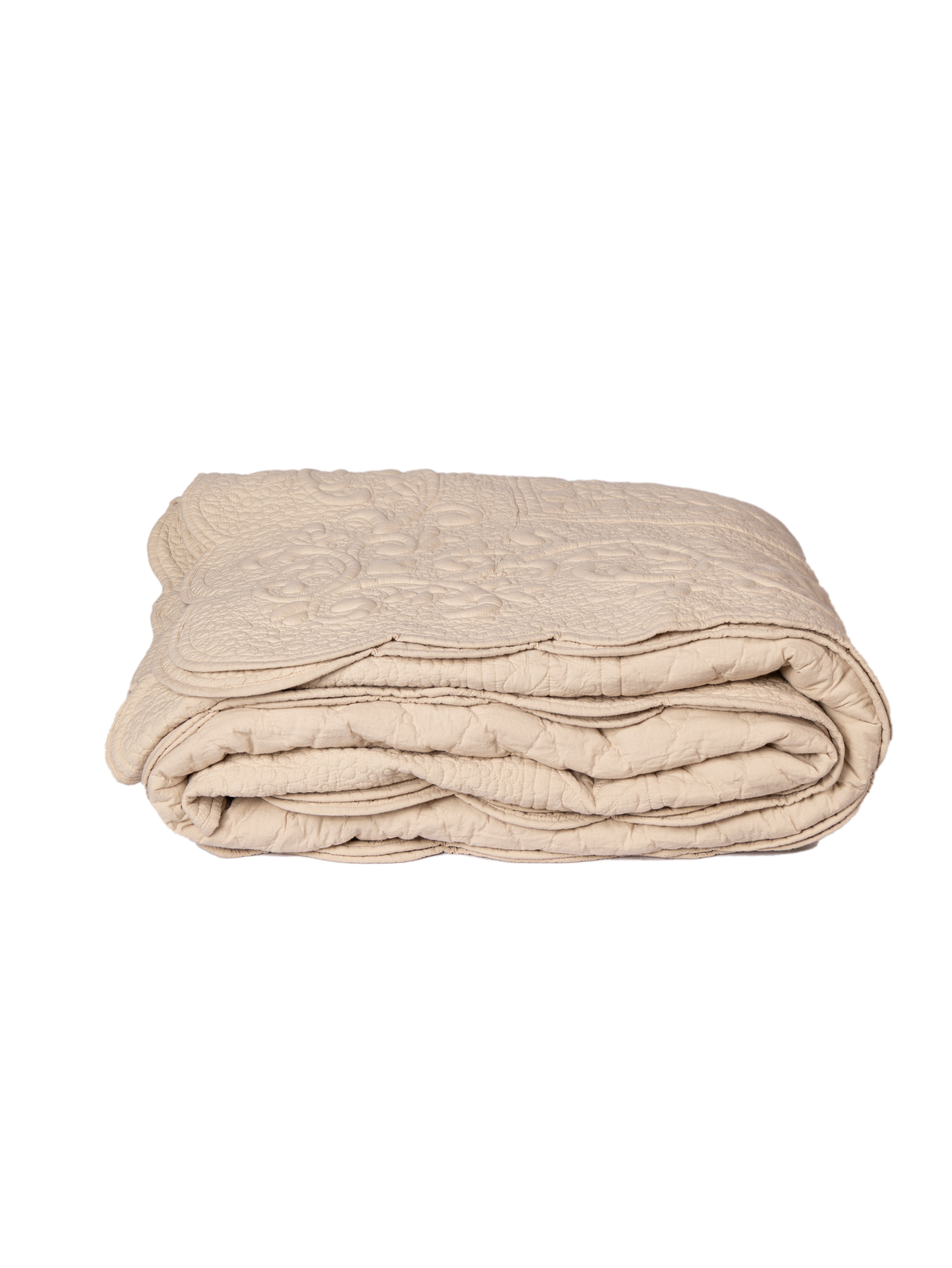 Quartz Beige Bed Spread Cotton