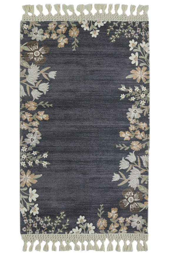 Midnight Floral Border