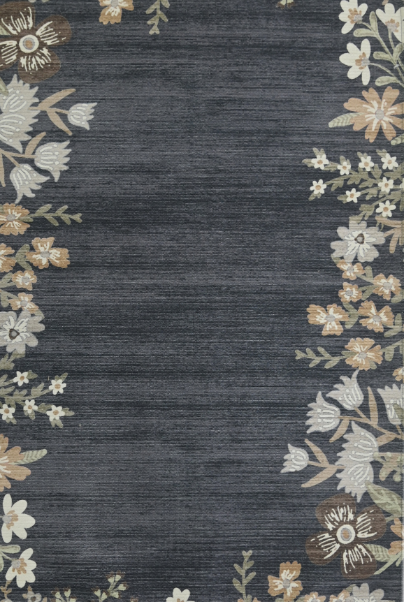 Midnight Floral Border