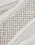 modern ivory brown abstract wool rug diagonal wave pattern 5x8