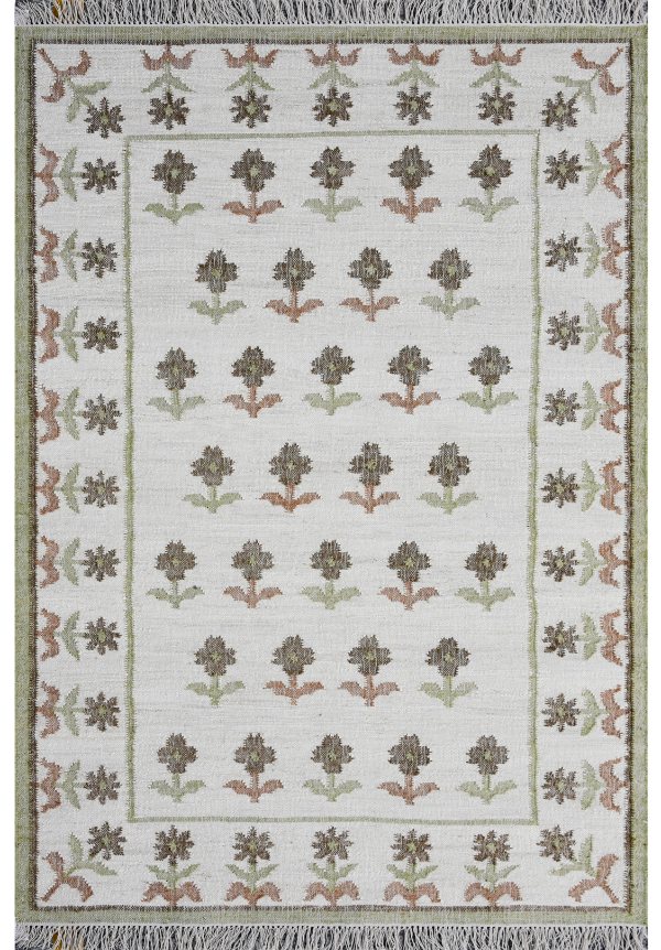 Vintage Blossom Dhurrie
