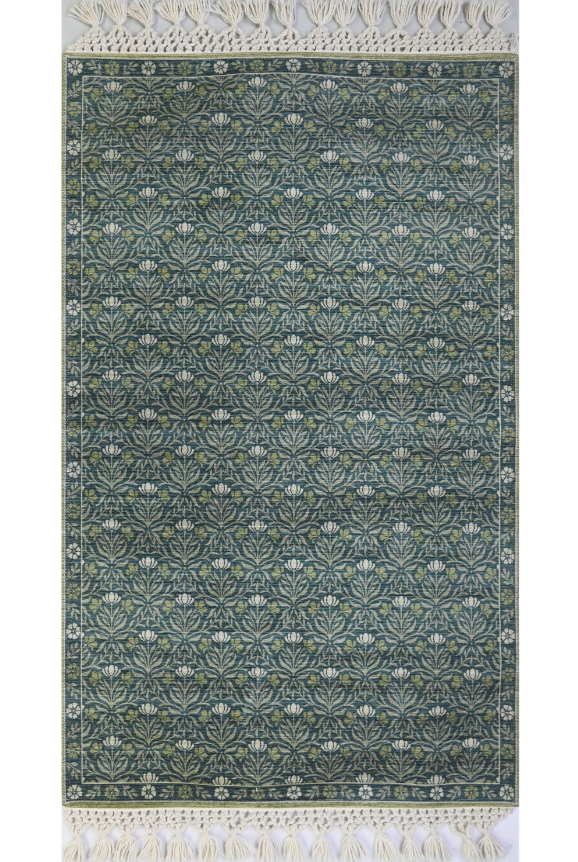 Verdant Fringe PET Dhurrie