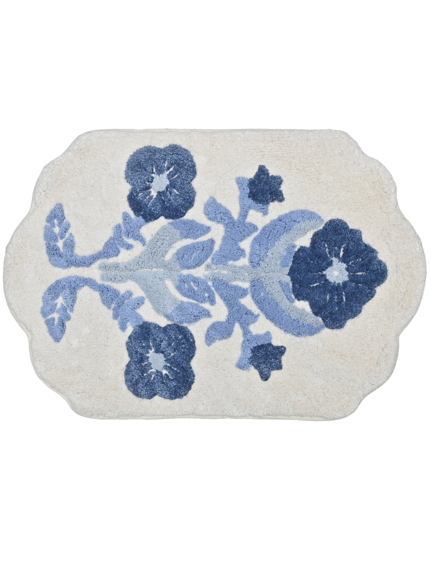 Azure Bloom Organic-Shaped
