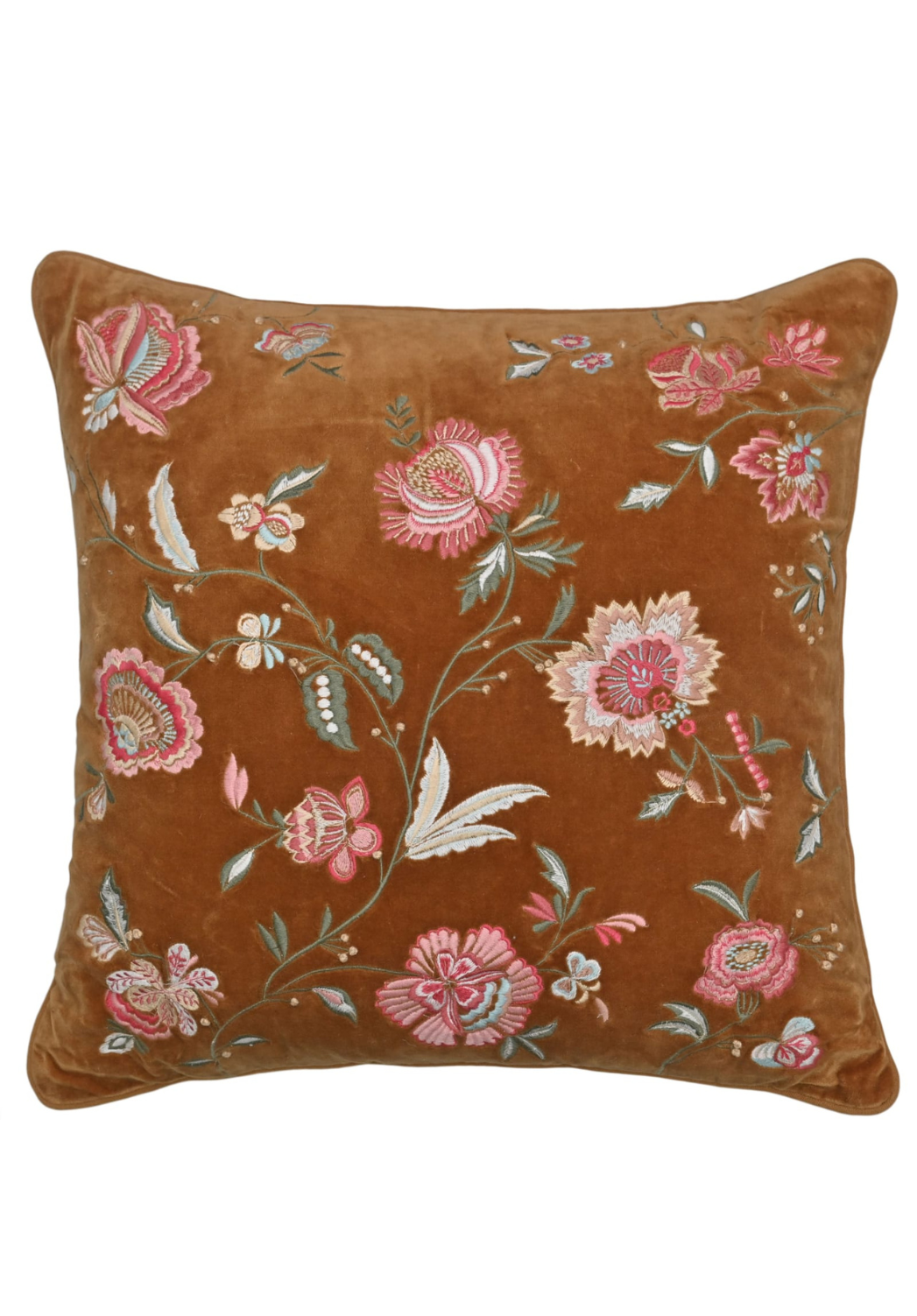 Rosewood Bloom Velvet Cushion