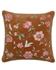 Rosewood Bloom Velvet Cushion