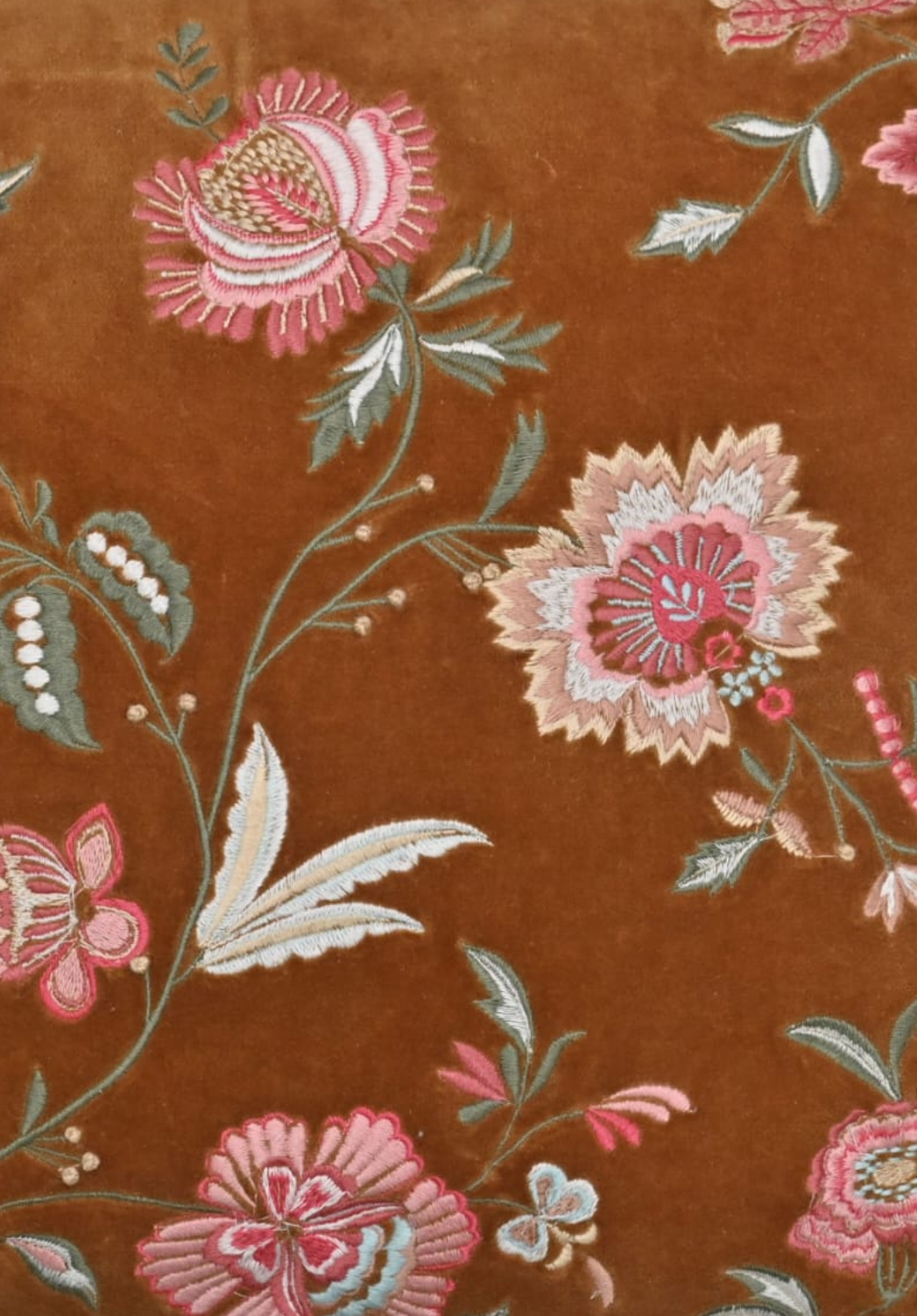 Rosewood Bloom Velvet Cushion