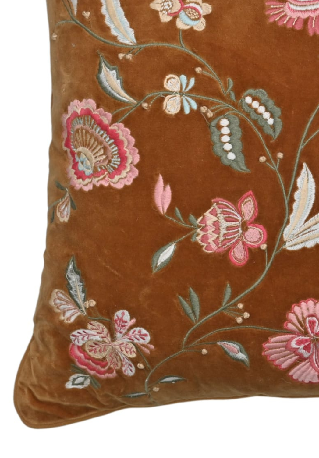 Rosewood Bloom Velvet Cushion